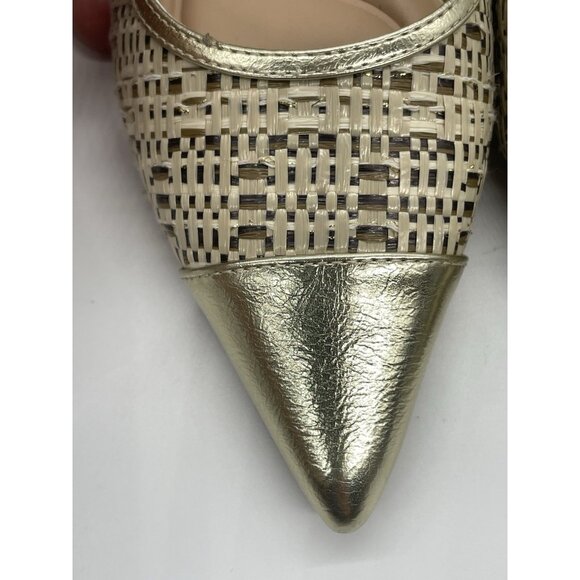 Franco Sarto Womens Darcy Pointed Toe Shoes 8 Kitten Heels Pumps Party Wedding - Picture 4 of 7